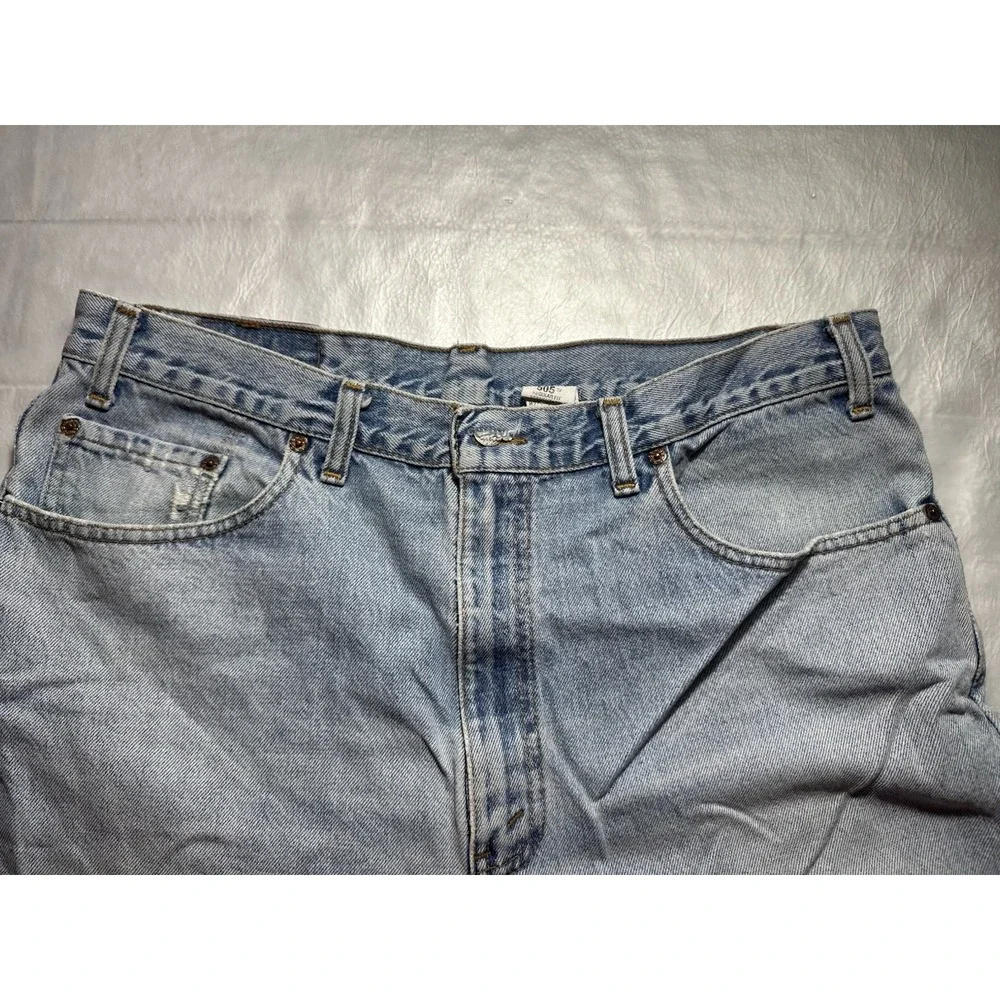 VTG Levi's 505 Mens 38 Waist Denim Cutoff Shorts High Rise Distressed Canada